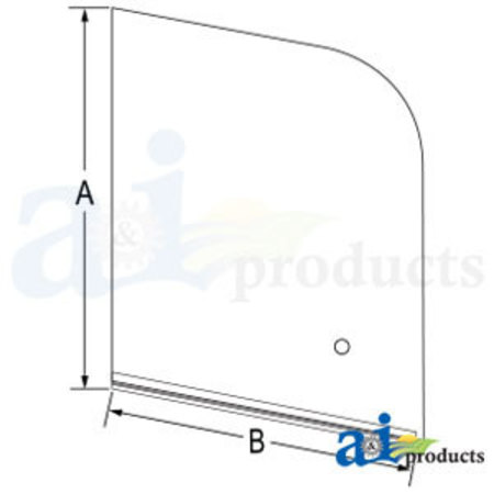 A & I PRODUCTS Glass, LH Rear Side, Sliding 37" x23" x2" A-7266740